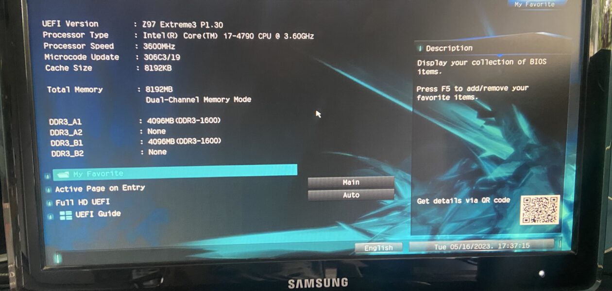 Computer met i7-4790 cpu, rx460 4gb gpu, 240gb ssd met windo