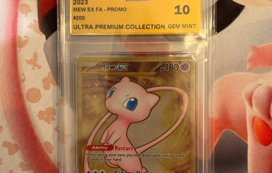 Pokemon Mew EX FA promo #205 graded 10