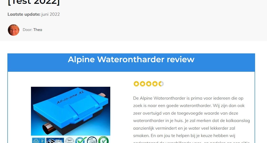 Waterontharder? Antikalksysteem Geen 129 of 139 nu va € 99,-