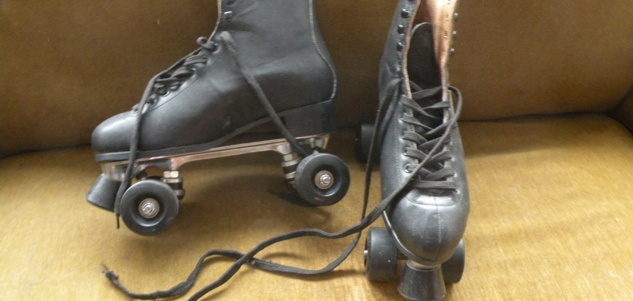 Lederen skates maat 43