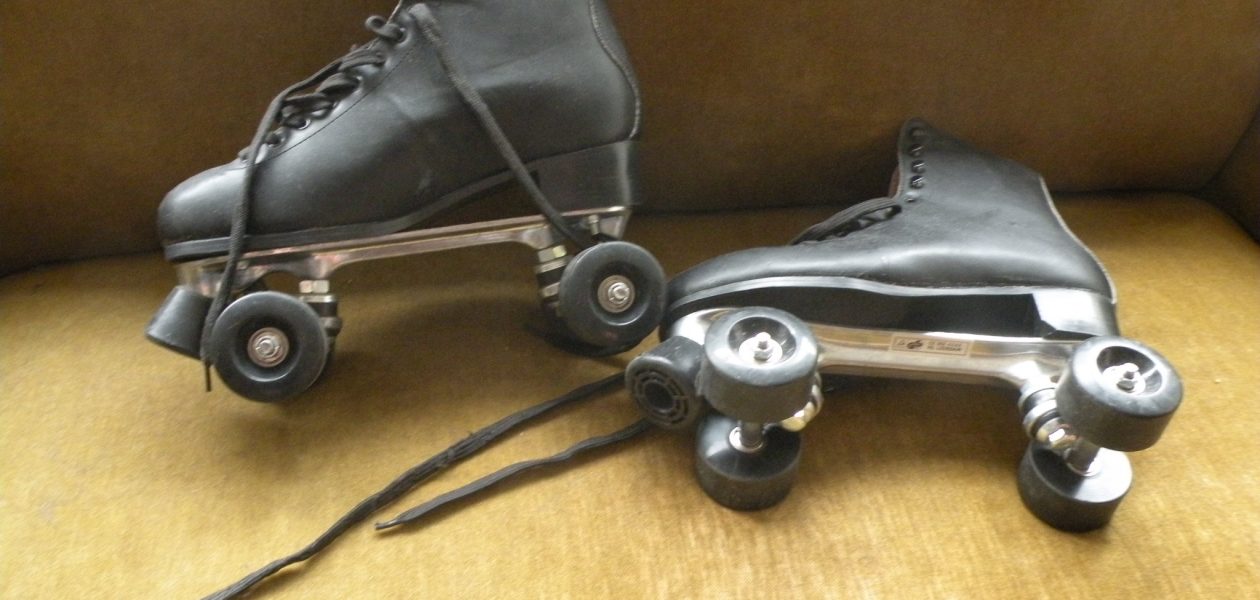 Lederen skates maat 43