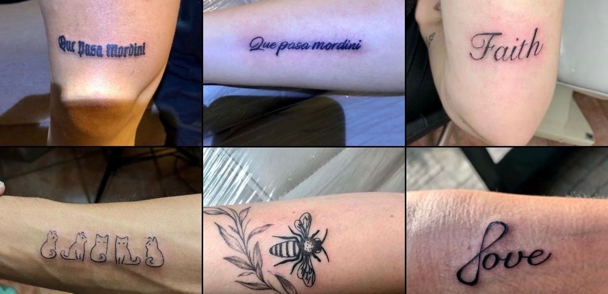 2 Small tattoos/ 2 Kleine tattoos 60 Euro