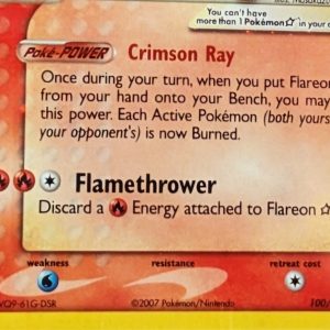 Flareon 100/108 pokemon kaart